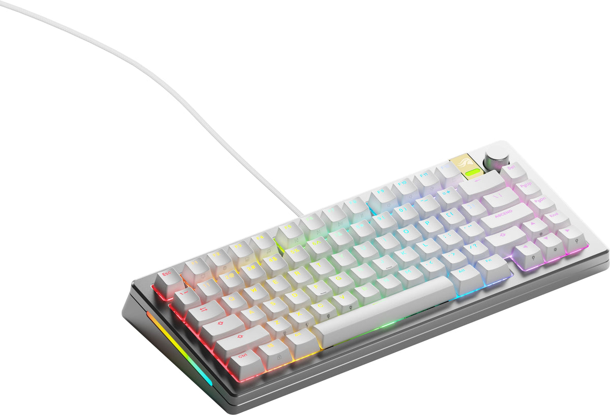 Glorious - GMMK 3 PRO HE 75% Wired Hall-Effect Linear Switch Gaming Keyboard with Rapid Trigger and Adjustable Actuation - Silver