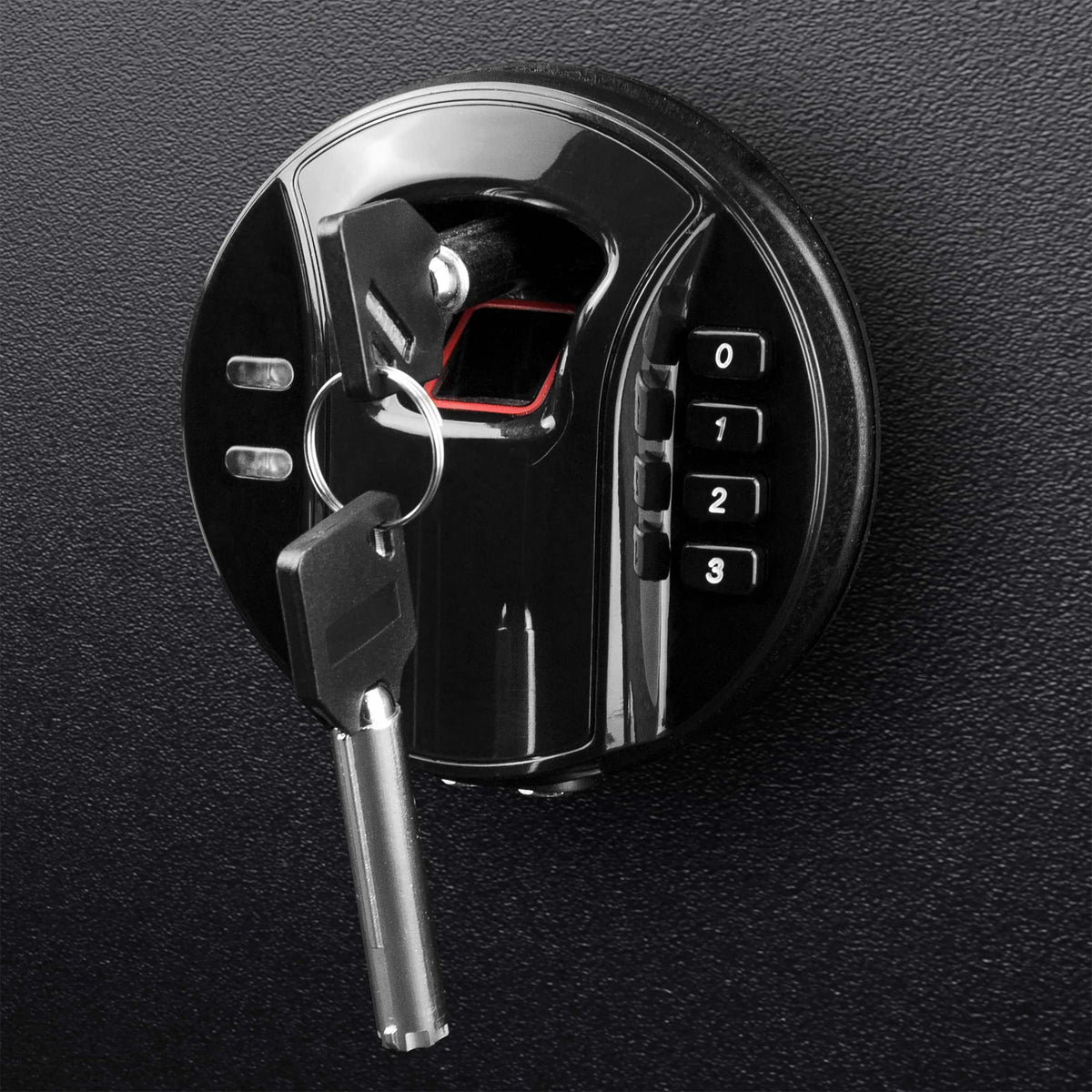 Barska - Large Biometric Fingerprint Keypad Security Home Safe 1.94 Cu Ft - Black