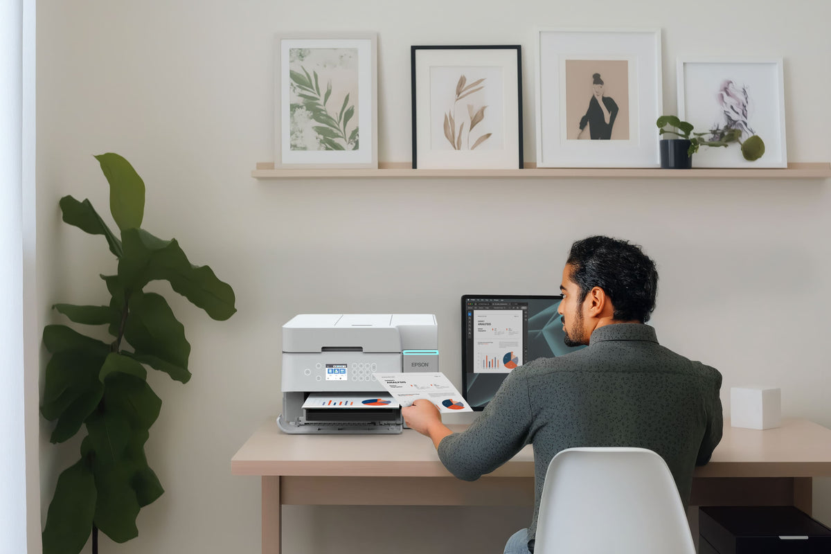 Epson - EcoTank ET-3950 Wireless All-in-One Color Supertank Inkjet Printer - White