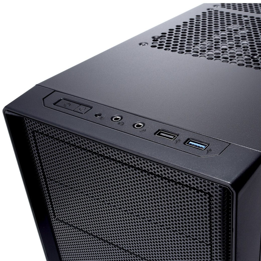 Fractal Design - Focus G ATX, microATX, Mini-ITX Black Chassis with Acrylic Window Mid Tower PC Case - Black