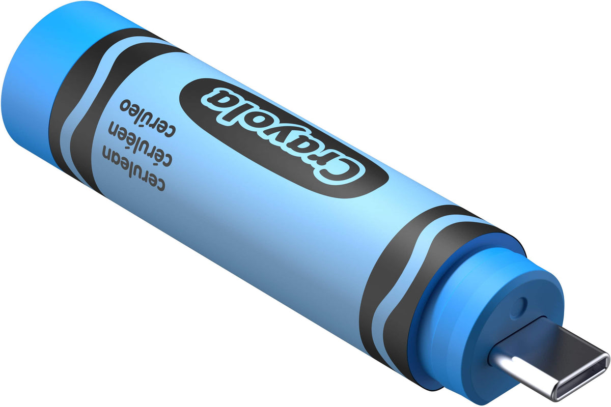 SANDISK - 128GB Crayola USB-C Flash Drive, Cerulean - Blue