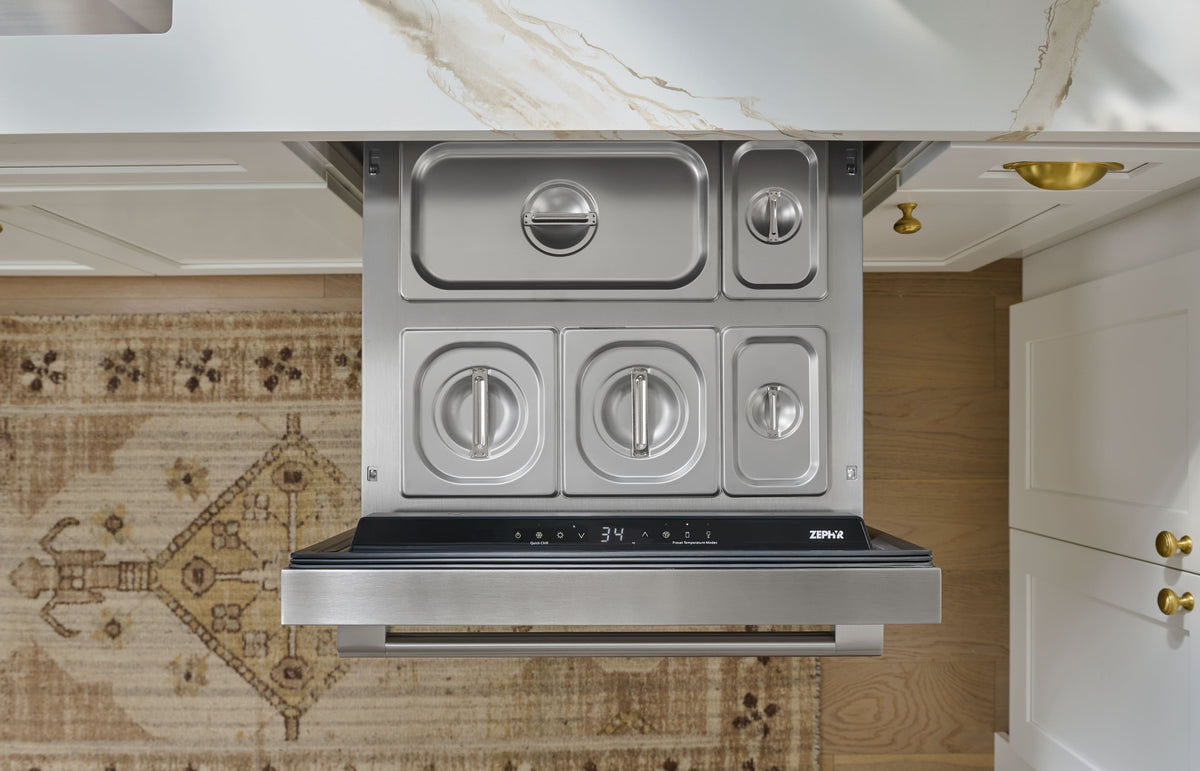 Drawer Pan Kit for Zephyr Refrigerator Drawers - Stainless Steel