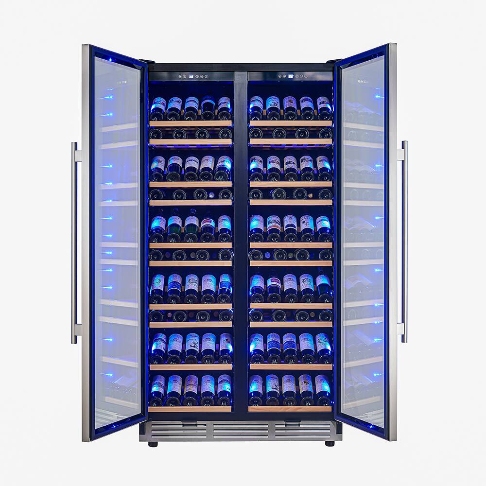 Forno Appliances - Vernazza 166-Bottle Dual Zone Wine Cellar - Stainless Steel