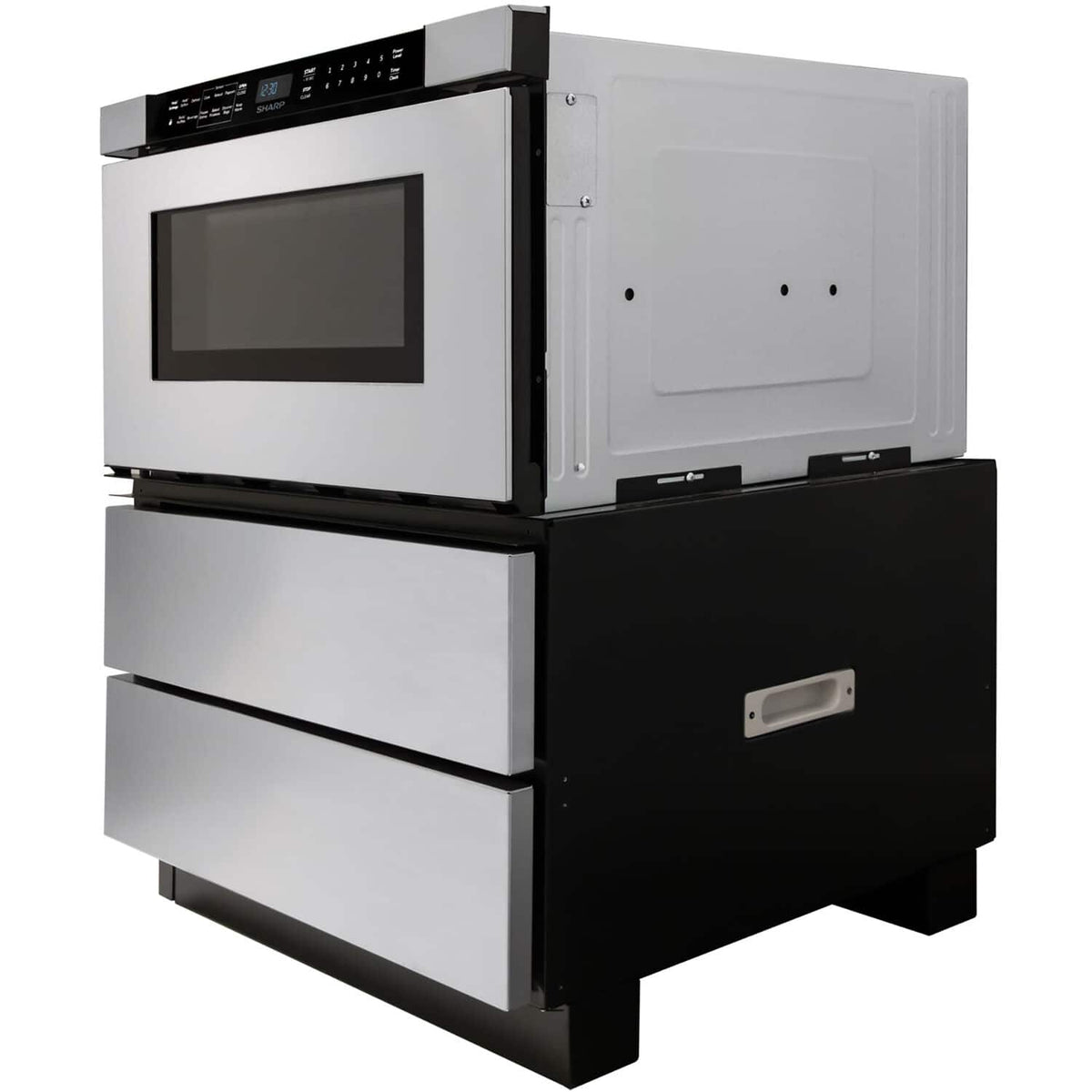 Sharp - 24-inch Built-In Microwave Drawer Oven - Stainless Steel