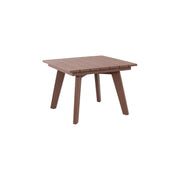 Mesa auxiliar para exteriores, tablero ancho para patio - Marrón