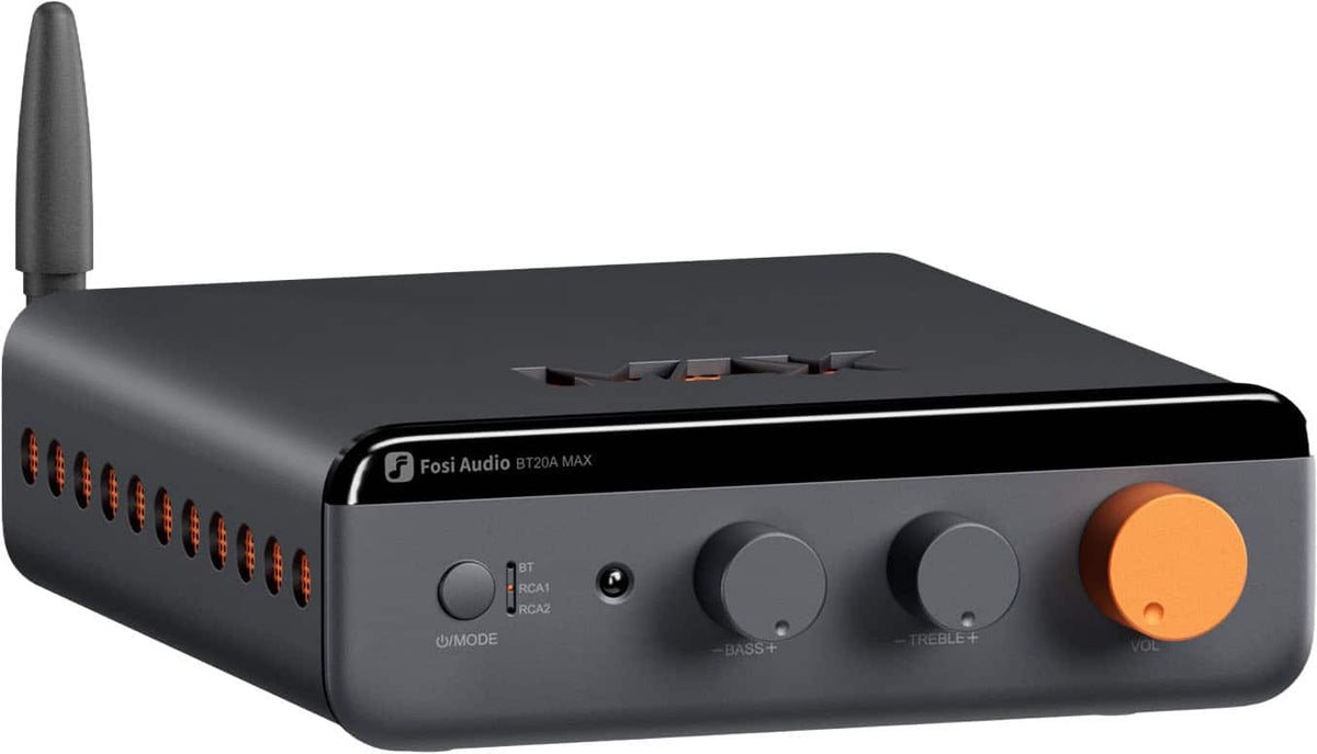 Fosi Audio - BT20A MAX Bluetooth Stereo Power Amp - Black