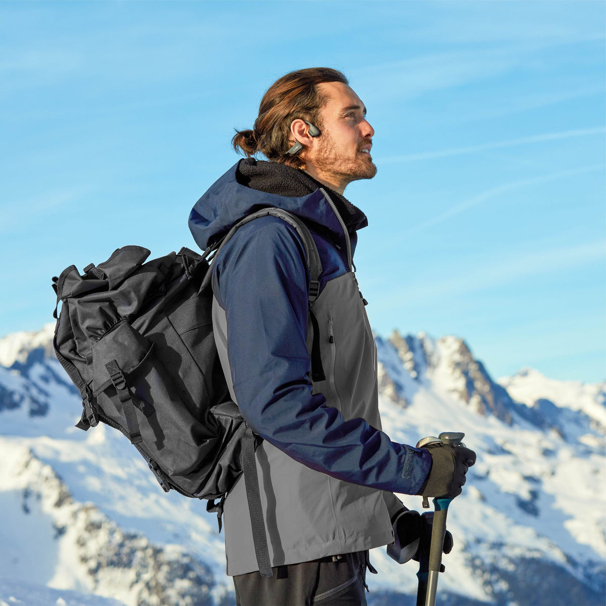 Shokz - OpenRun Pro 2 Wireless Bone Conduction Open-Ear Bluetooth Sports Headphones - Black