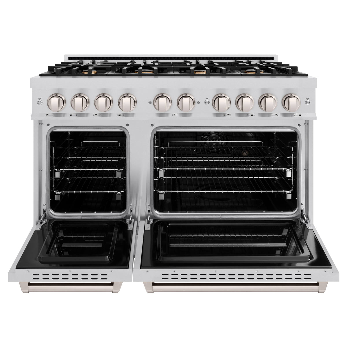 ZLINE - 48 in. Wide 8 Burner Classic Double Oven Gas Range (CGR-BR-48) - Stainless Steel