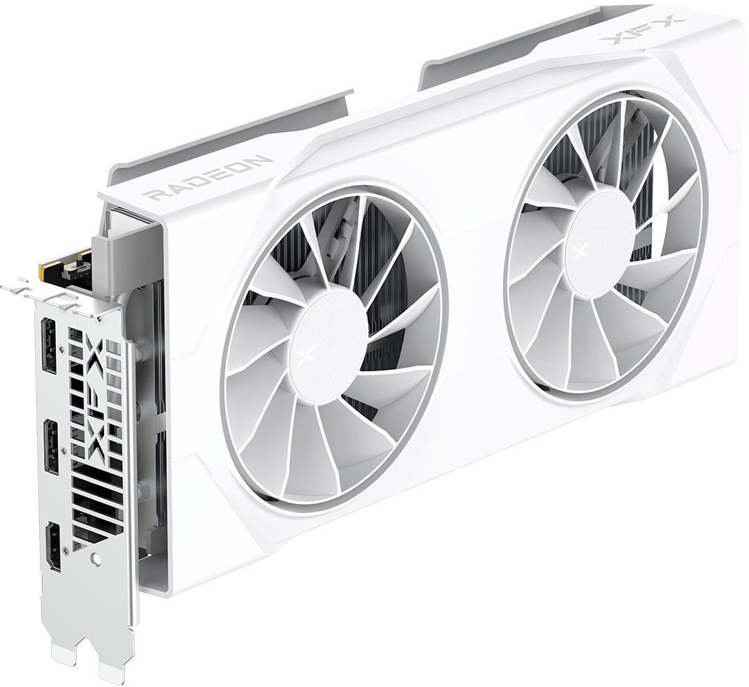 XFX - Swift AMD Radeon RX 9060XT OC Gaming Edition 8GB GDDR6 PCI Express 5.0 Gaming Graphics Card - White