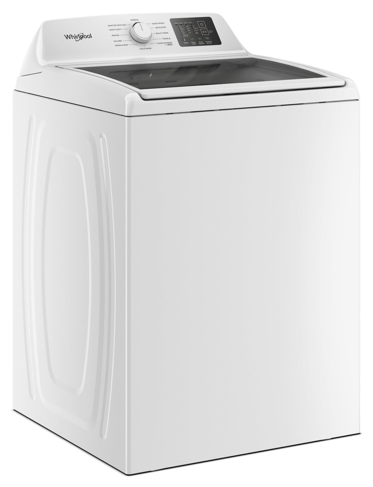 Whirlpool - 4.3 Cu. Ft. Top Load Impeller Washer with Quick Wash Cycle and Soft Close Glass Lid - White