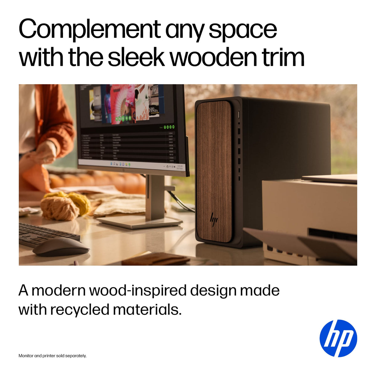 HP - OmniDesk Desktop - Intel Core Ultra 7 265 2025 - 16GB DDR5 Memory - 1TB SSD - Dark Wood