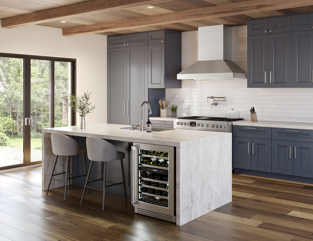 Zephyr - 42 inches - Externally Vented - Wall Range Hood - Stainless Steel