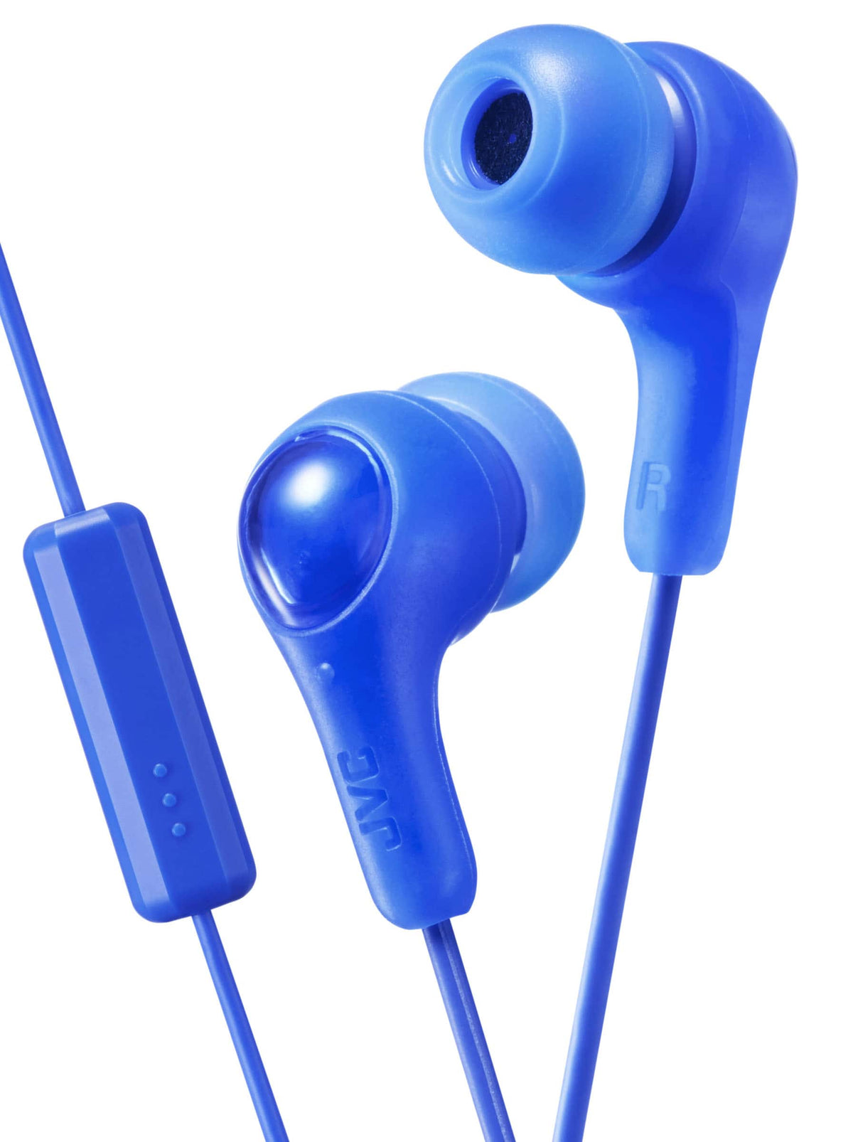 JVC - Wired Gumy Plus In Ear Headphones with Microphone and Remote - Blue