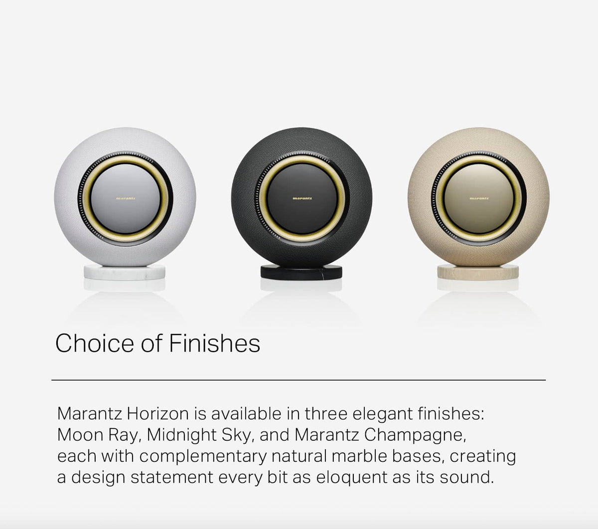 Marantz - Horizon 6.5" Hi-Res 745W Wireless Speaker (Each) - Champagne