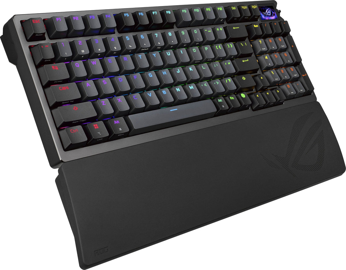 ASUS - ROG Azoth 96% Wireless Magnetic Hall Effect RGB Gaming Keyboard with Hot-Swappable ROG HFX V2 Switches - Black