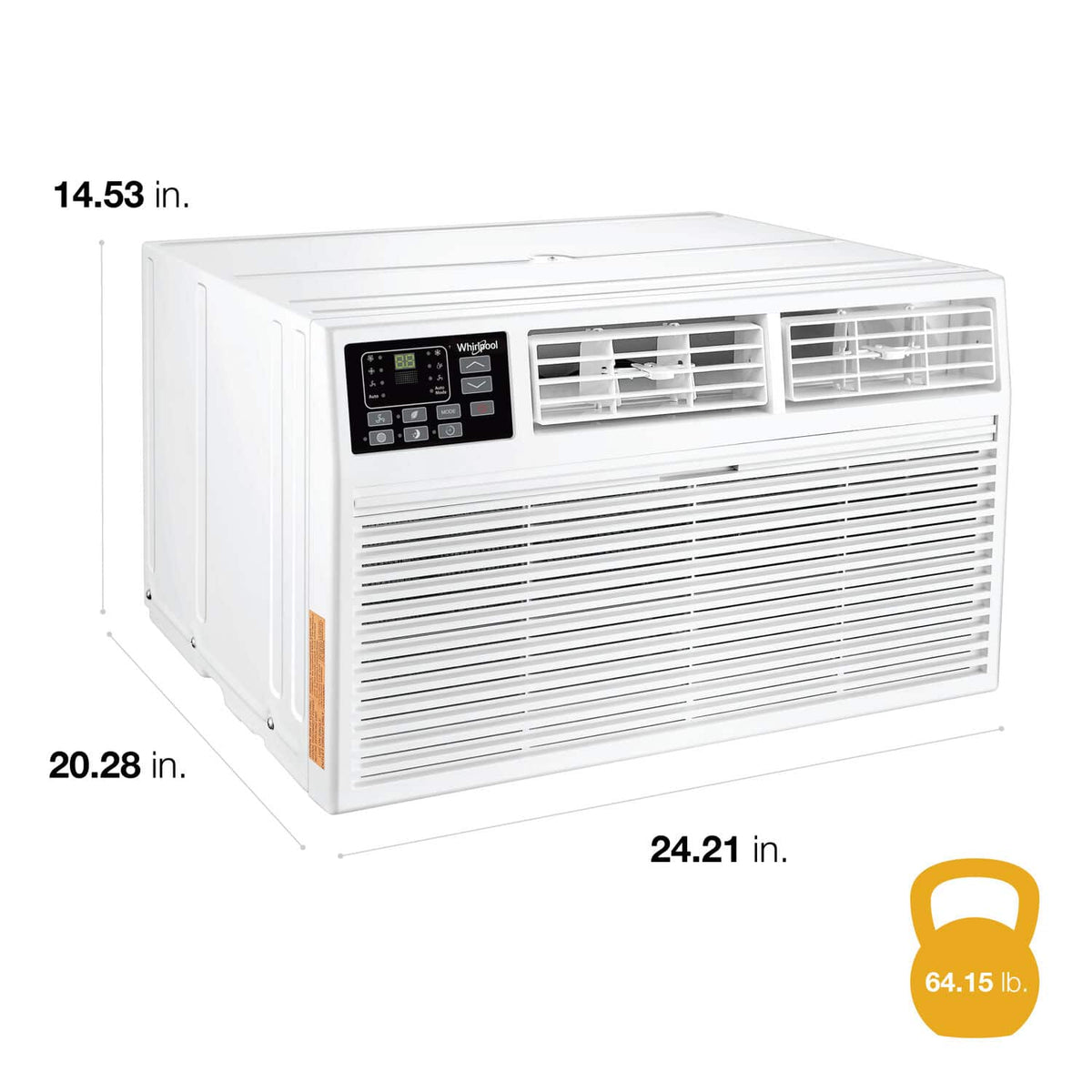 Whirlpool - 10,000 BTU Through the Wall Air Conditioner - White