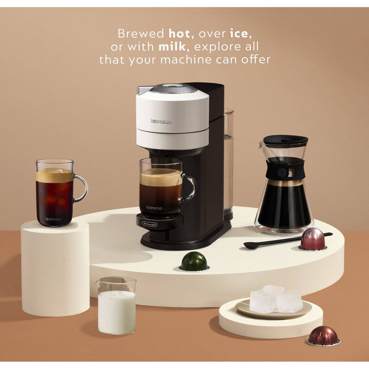 Nespresso - Vertuo Next Premium Coffee and Espresso Maker - White