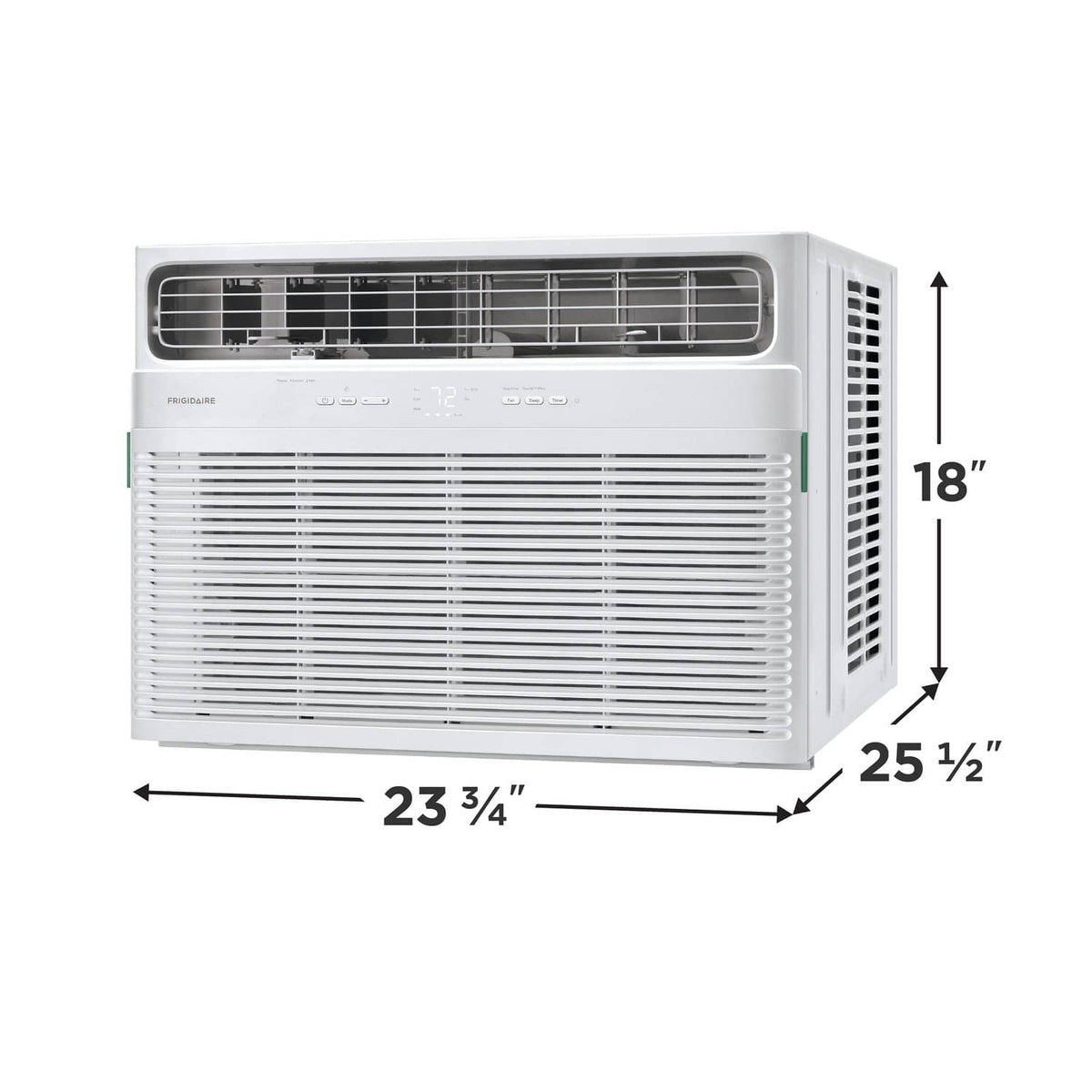 Frigidaire - 115V 18,000 BTU 1,000 Sq Ft Smart Window Air Conditioner with 16,000 BTU Supplemental Heat Function - White