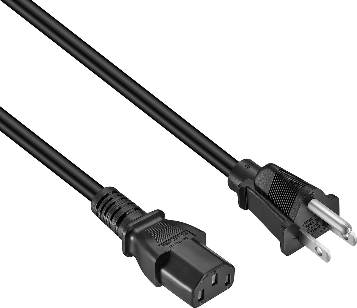 Insignia™ - 10-Foot AC Power Cable - Black