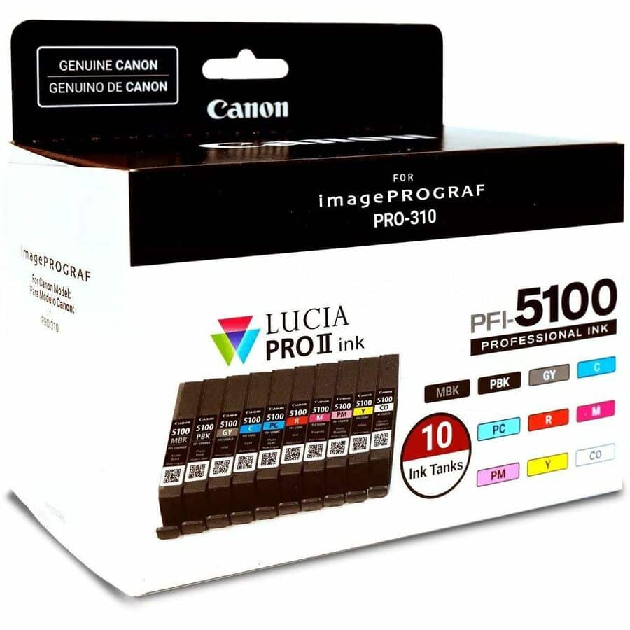 Canon - PFI-5100 10 Color Value Pack