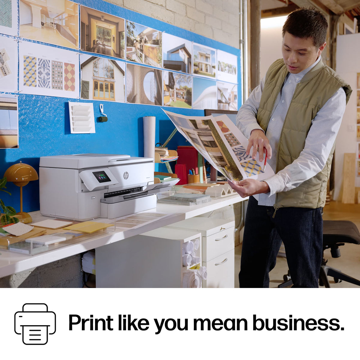 HP - OfficeJet Pro 9720 Wireless AI-Enabled Wide Format All-in-One Inkjet Printer with 3 Months of Instant Ink - White