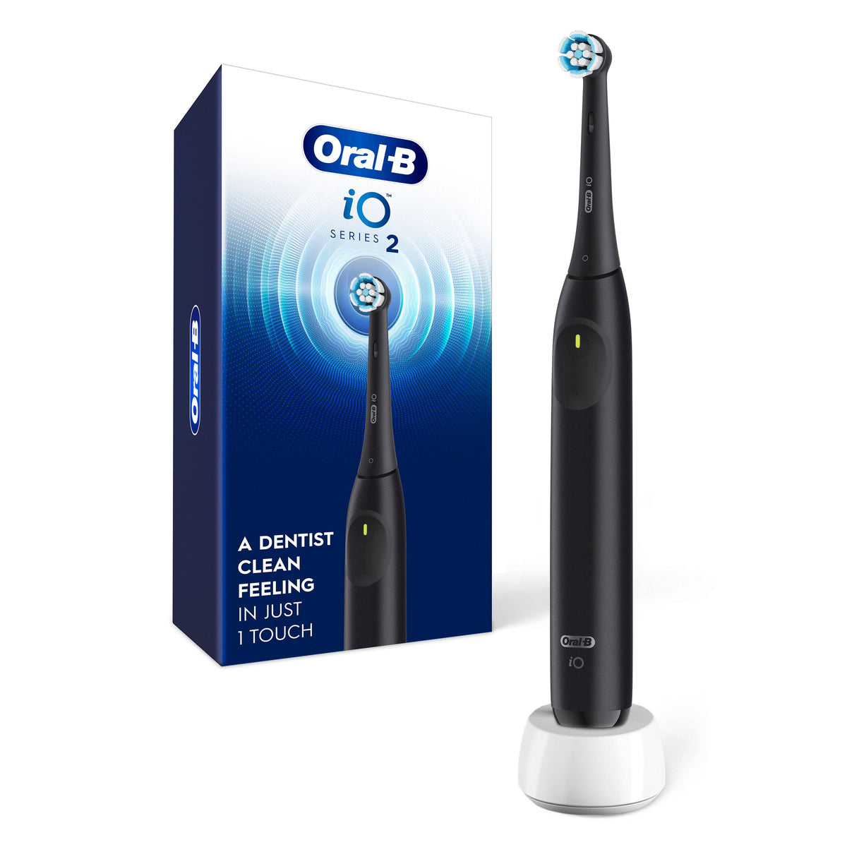Oral-B - iO2 Rechargeable Electric Toothbrush Kit - Night Black