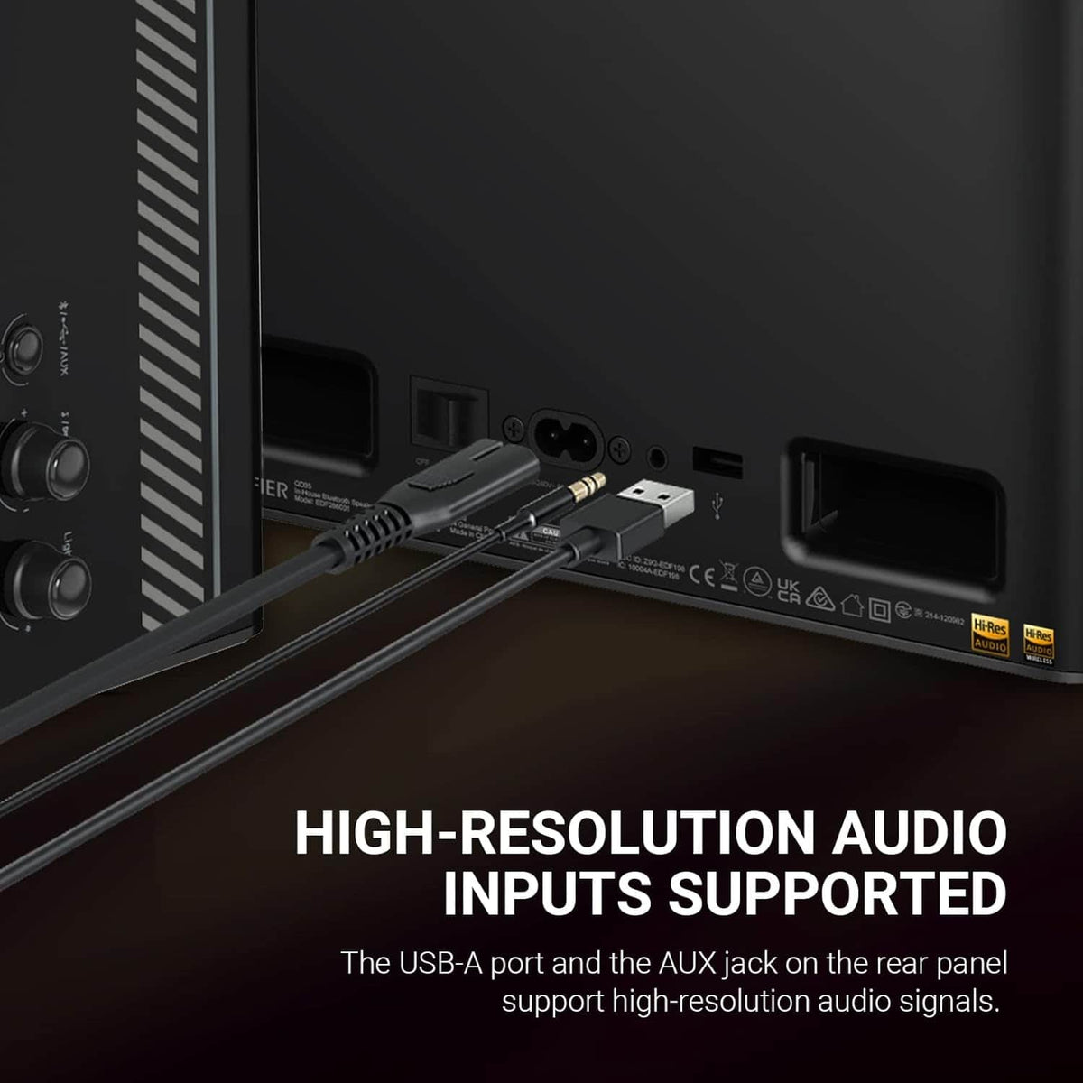 Edifier - QD35 40W Bluetooth Speaker with 35W GaN Charger (Each) - Multi
