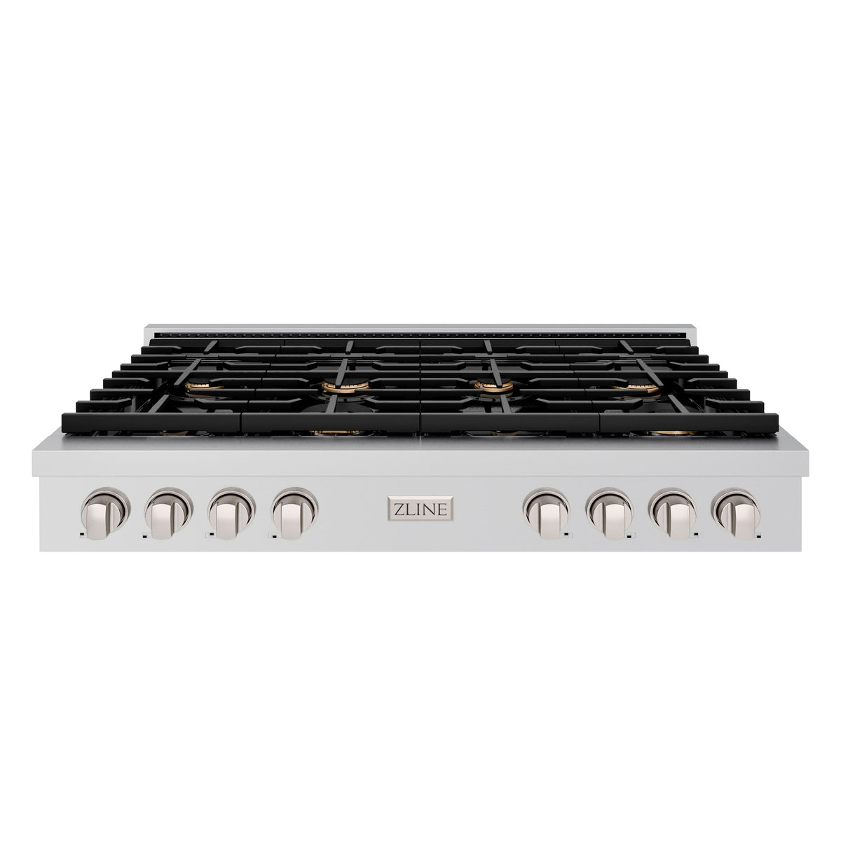 ZLINE - 48 in. Wide 8 Burner Paramount Gas Rangetop with  and Porcelain Cooktop (SRT-BR-48) - Stainless Steel