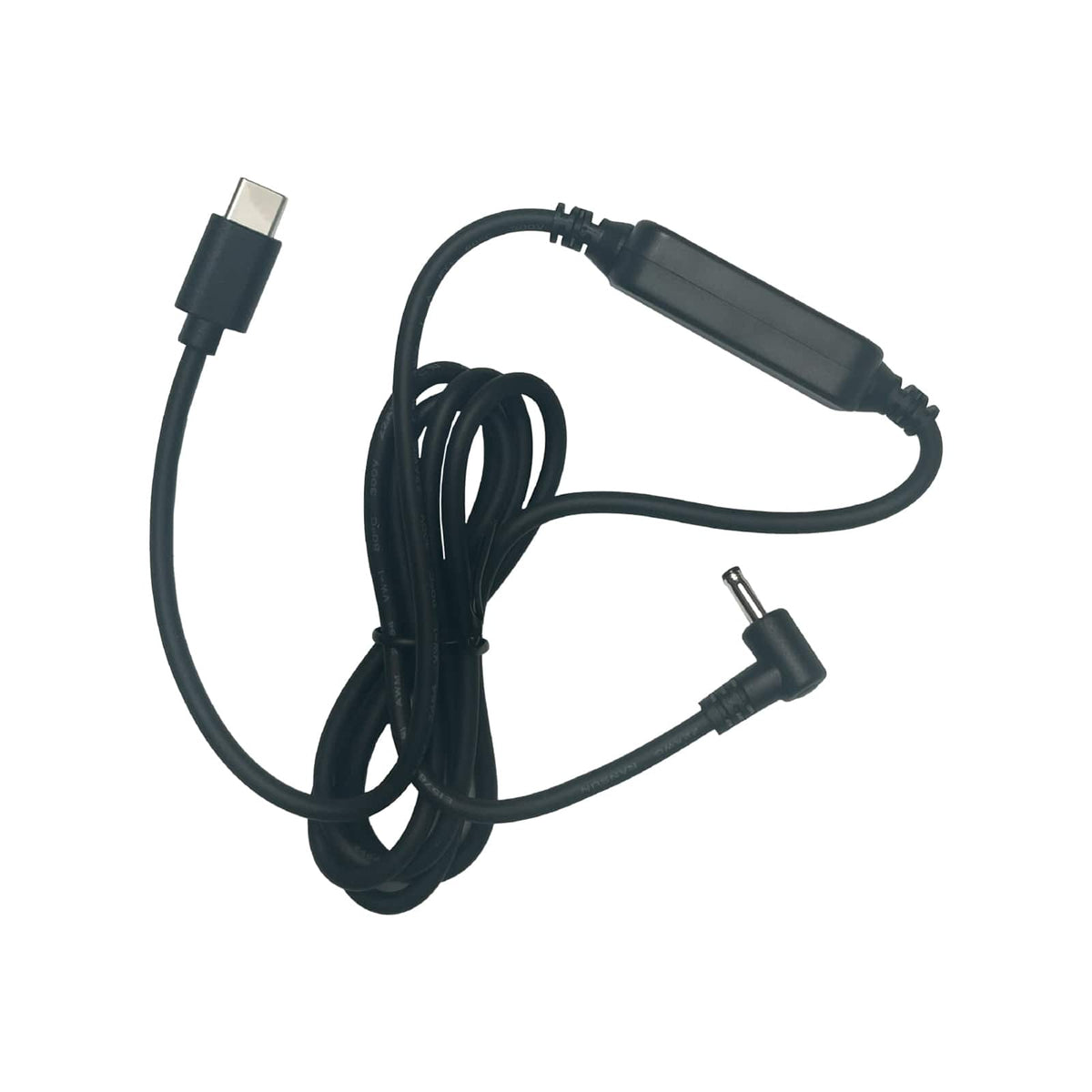 USB-C to Barrel Connector Cable, 3.6 feet Power Cord for Cobra Radar Detectors - Black