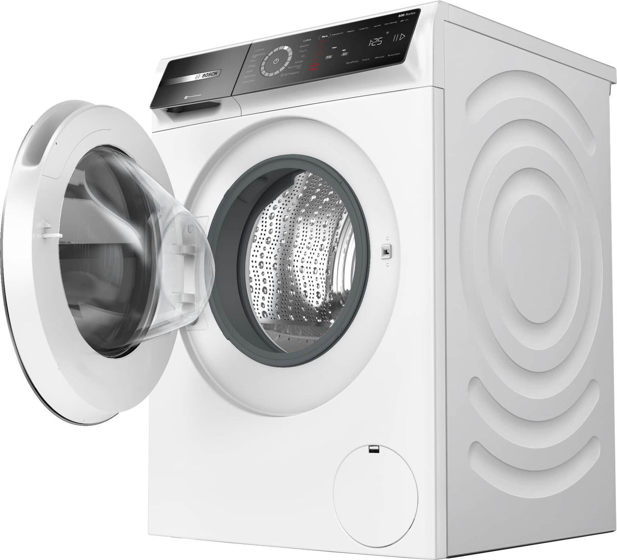 Bosch - 500 Series 2.4 Cu. Ft. High-Efficiency Stackable Smart Front Load Washer with 4D Wash System - White