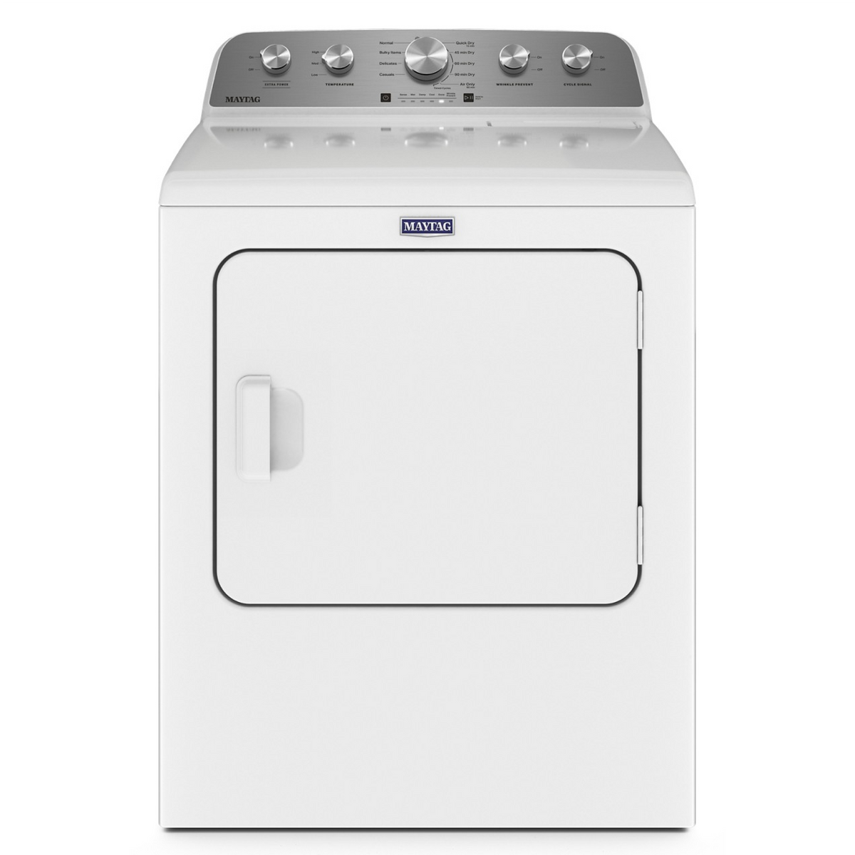Maytag - 7.0 Cu. Ft. Electric Dryer with Extra Power Button - White