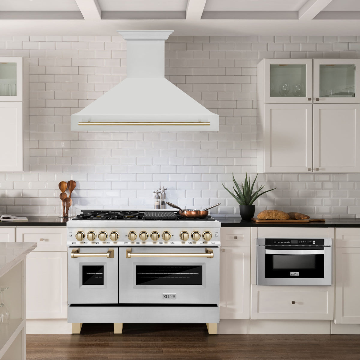 ZLINE Autograph Edition - 48 inches - Externally Vented - Wall Range Hood - Stainless Steel