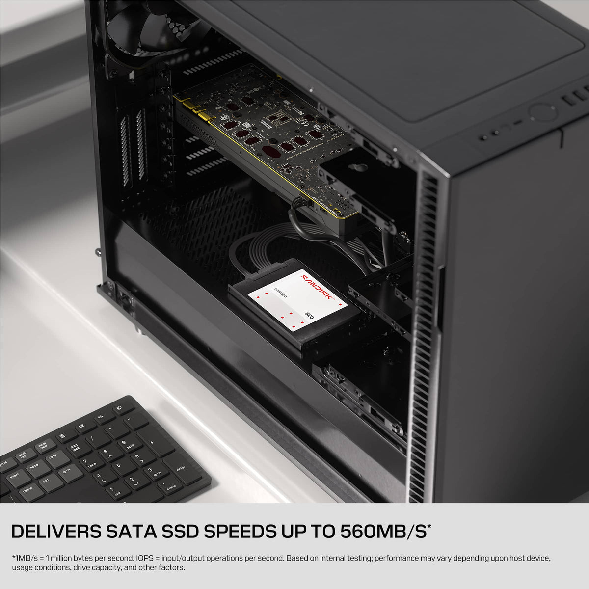 SANDISK - 4TB 520 Internal SATA SSD, 2.5”/7mm, up to 560 MB/s read speeds