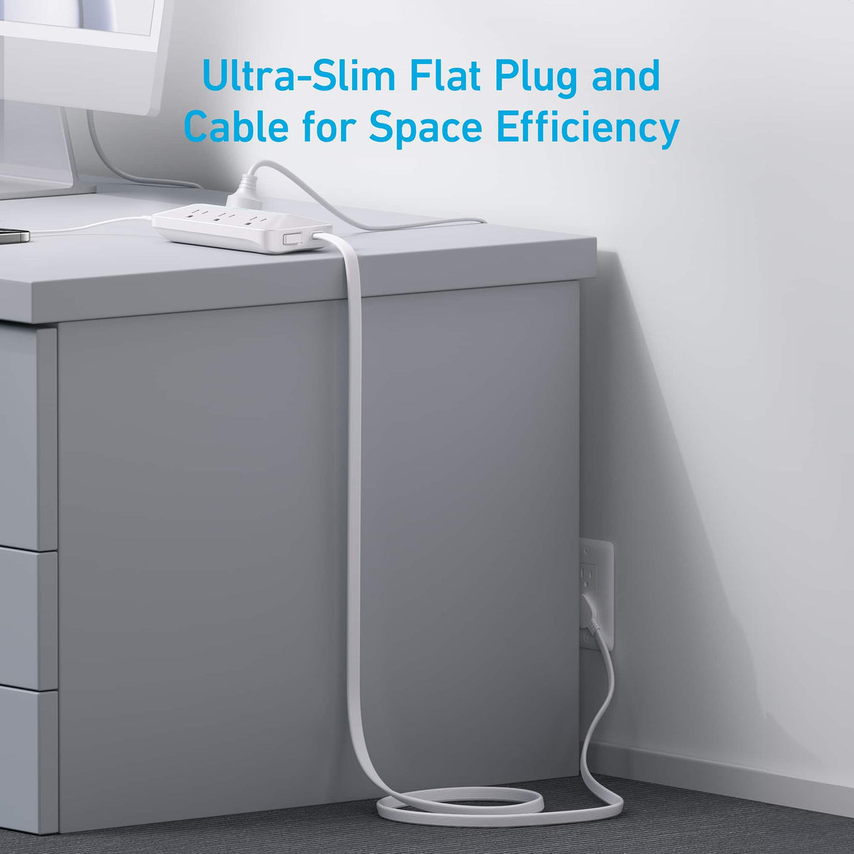 Anker - 10-in-1 USB Power Strip - White