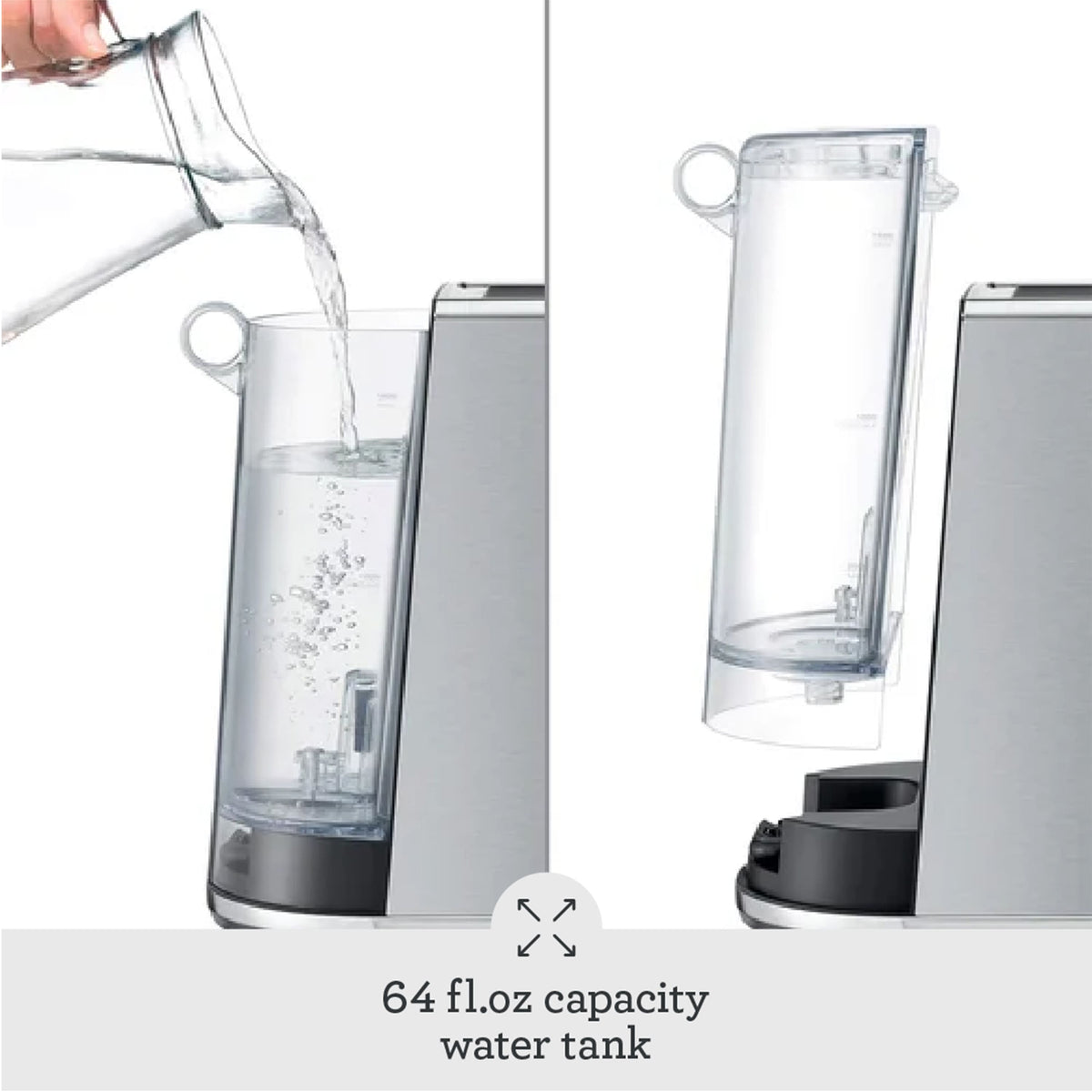 Breville - the Bambino Plus Espresso Machine with 15 bars of pressure and Milk Frother - Stainless Steel
