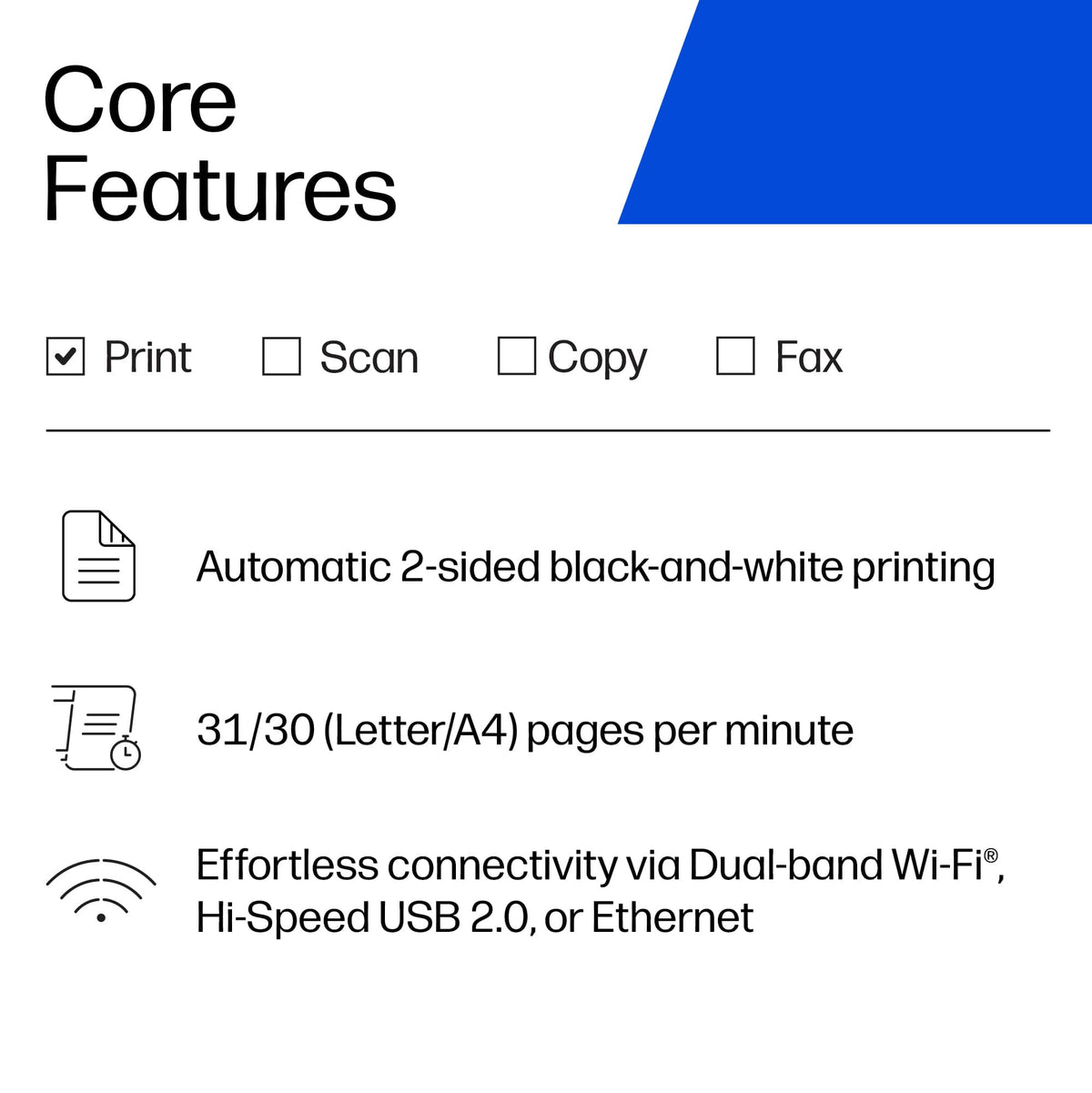 HP - LaserJet M220dw Wireless Black-and-White Compact Laser Printer, AI-Enabled - White
