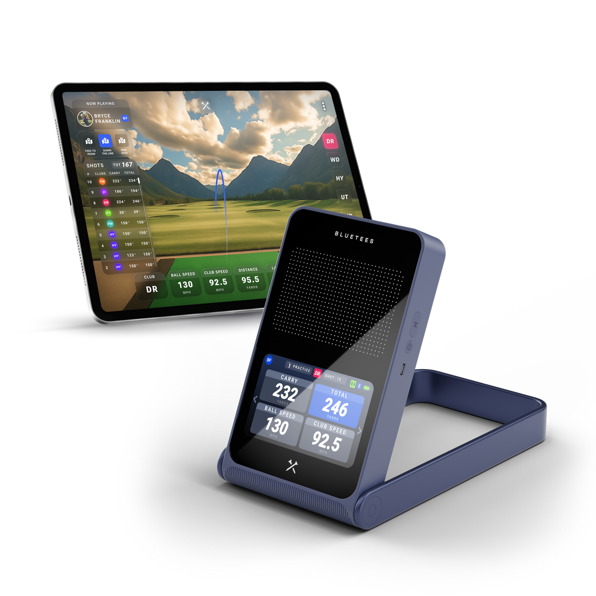 Blue Tees - Rainmaker Launch Monitor - Navy