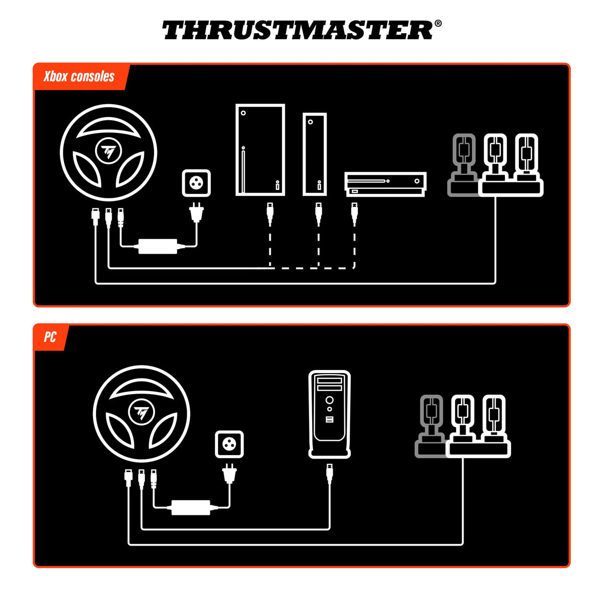 Thrustmaster - T598 Racing Wheel & Pedals – 5Nm Direct Drive Force Feedback Sim Racing Wheel for Xbox Series X|S, Windows - Black
