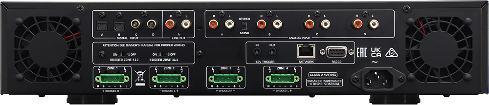 Rotel - C8+ 8-Ch CI Amplifier - Black