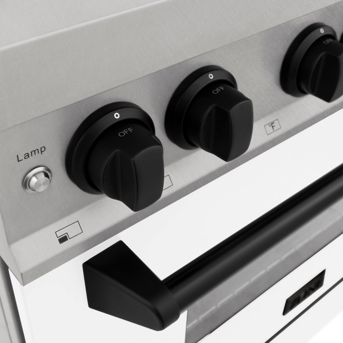 ZLINE - 48 in. Wide 8 Burner Autograph Legacy Dual Fuel Range in Satin Steel w/ White & Black Accents (RASZ-WM-48-MB) - Stainless Steel
