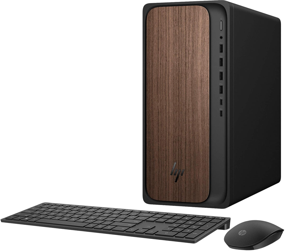 HP - OmniDesk Desktop - Intel Core Ultra 7 265 2025 - 16GB DDR5 Memory - 1TB SSD - Dark Wood