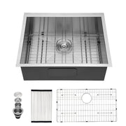 Modern Style Undermount Sink With Stainless Steel, Deep Single Bowl