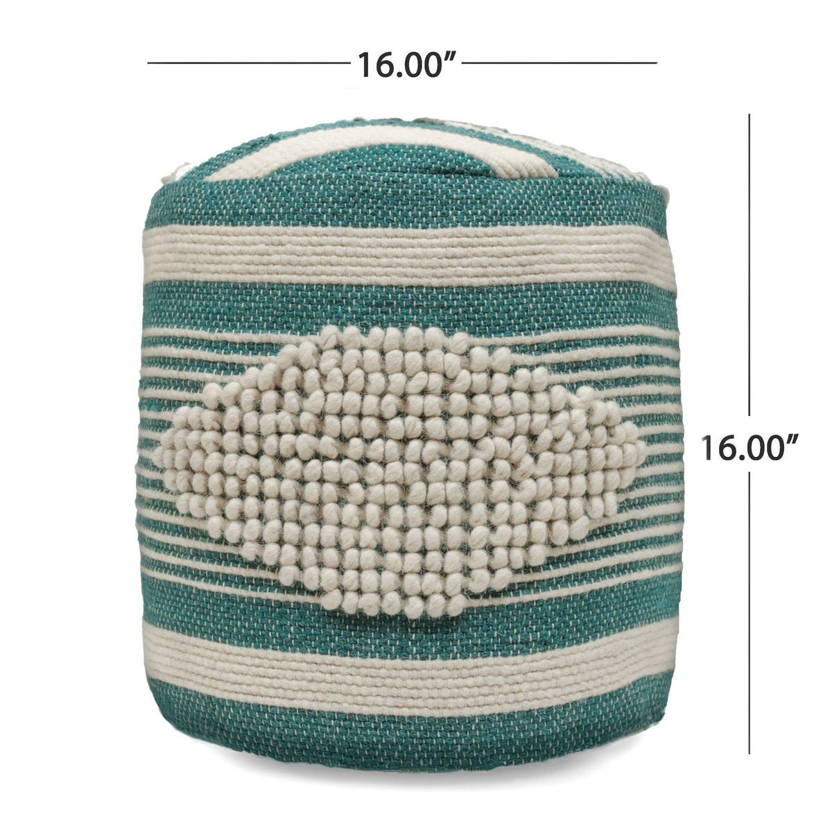 Diamond - Handcrafted Cylindrical Pouf