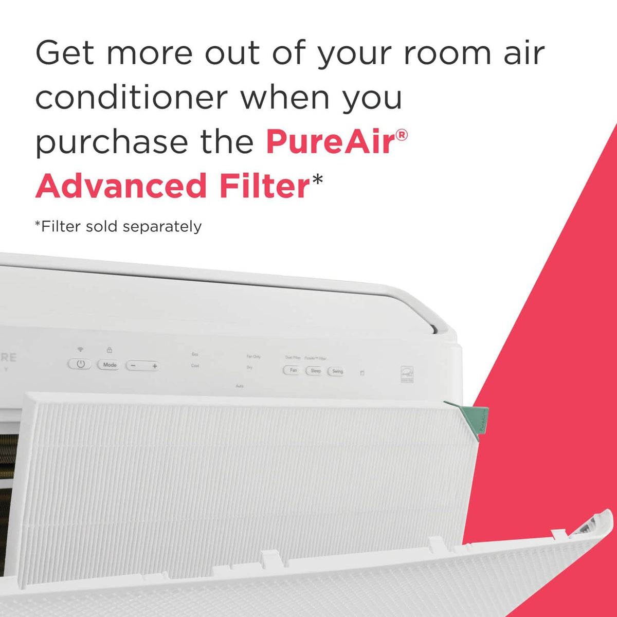 Frigidaire - 12,000 BTU 550 Sq. Ft. Smart Inverter Window Air Conditioner with Remote - White