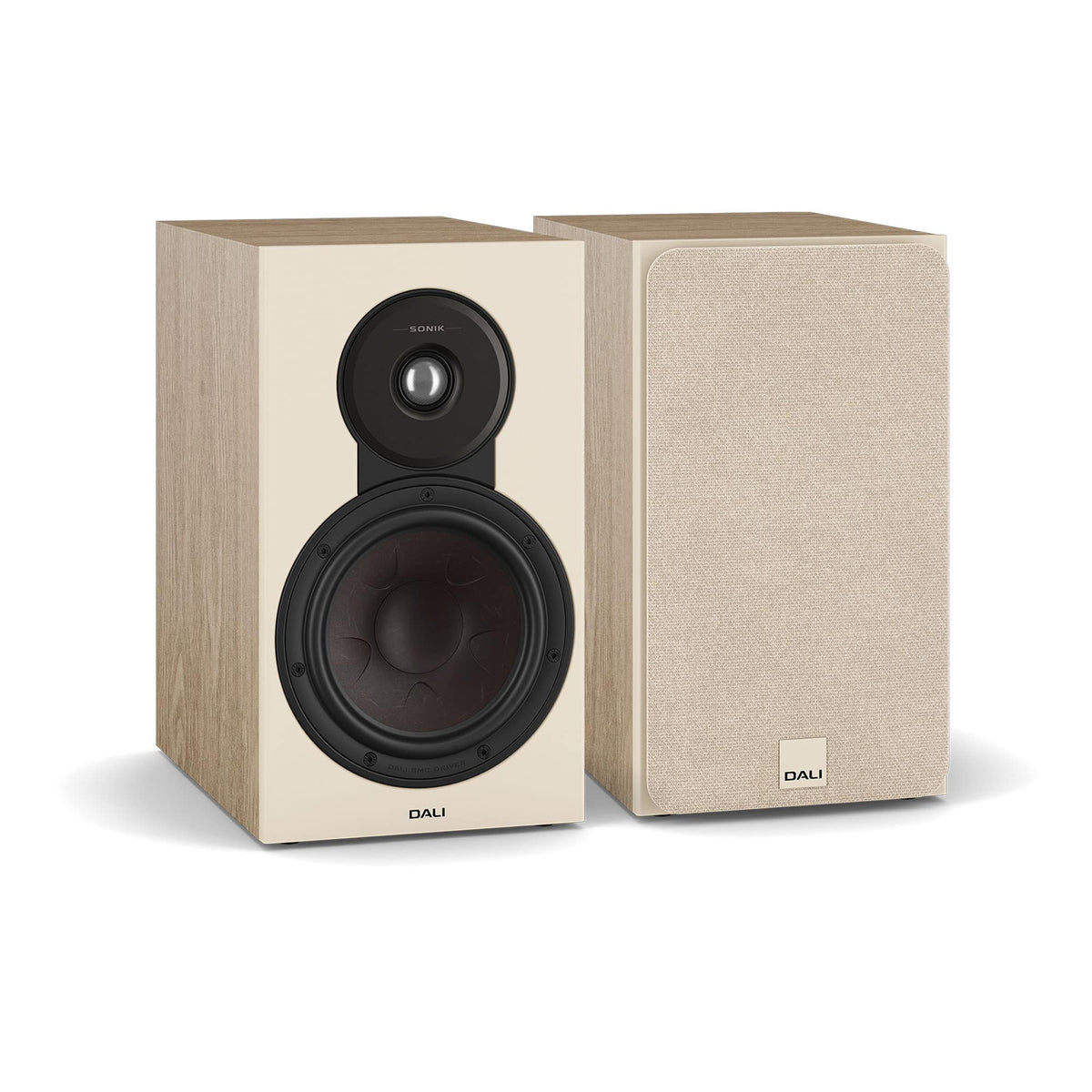 DALI - Sonik 3 Bookshelf Speakers (Pair) - Natural Oak - Brown