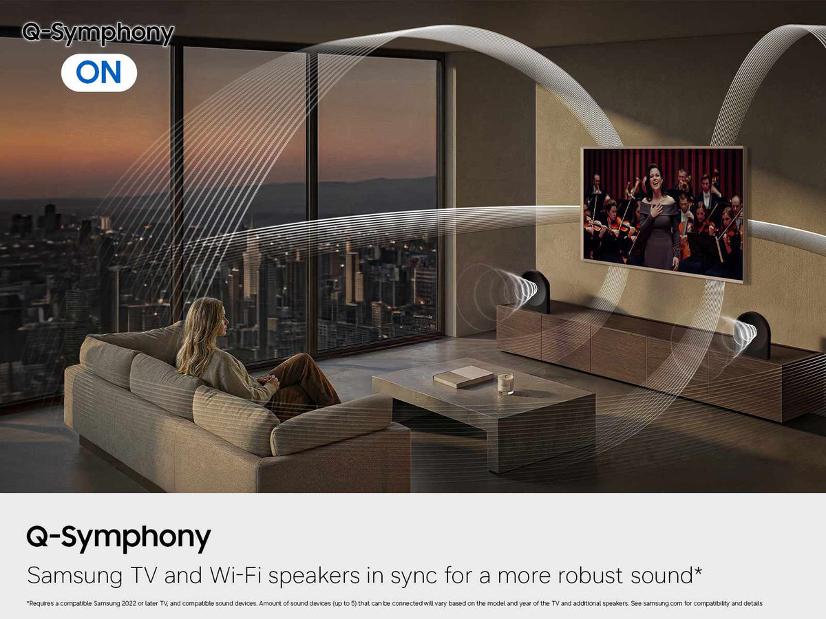 Samsung - Music Studio 5 Smart Speaker 2.0 Ch, Q-Symphony, WiFi and Bluetooth (2026) - Black