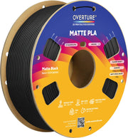 Overture - 1.75 mm Matte PLA 3D Printer Filament - Matte Black