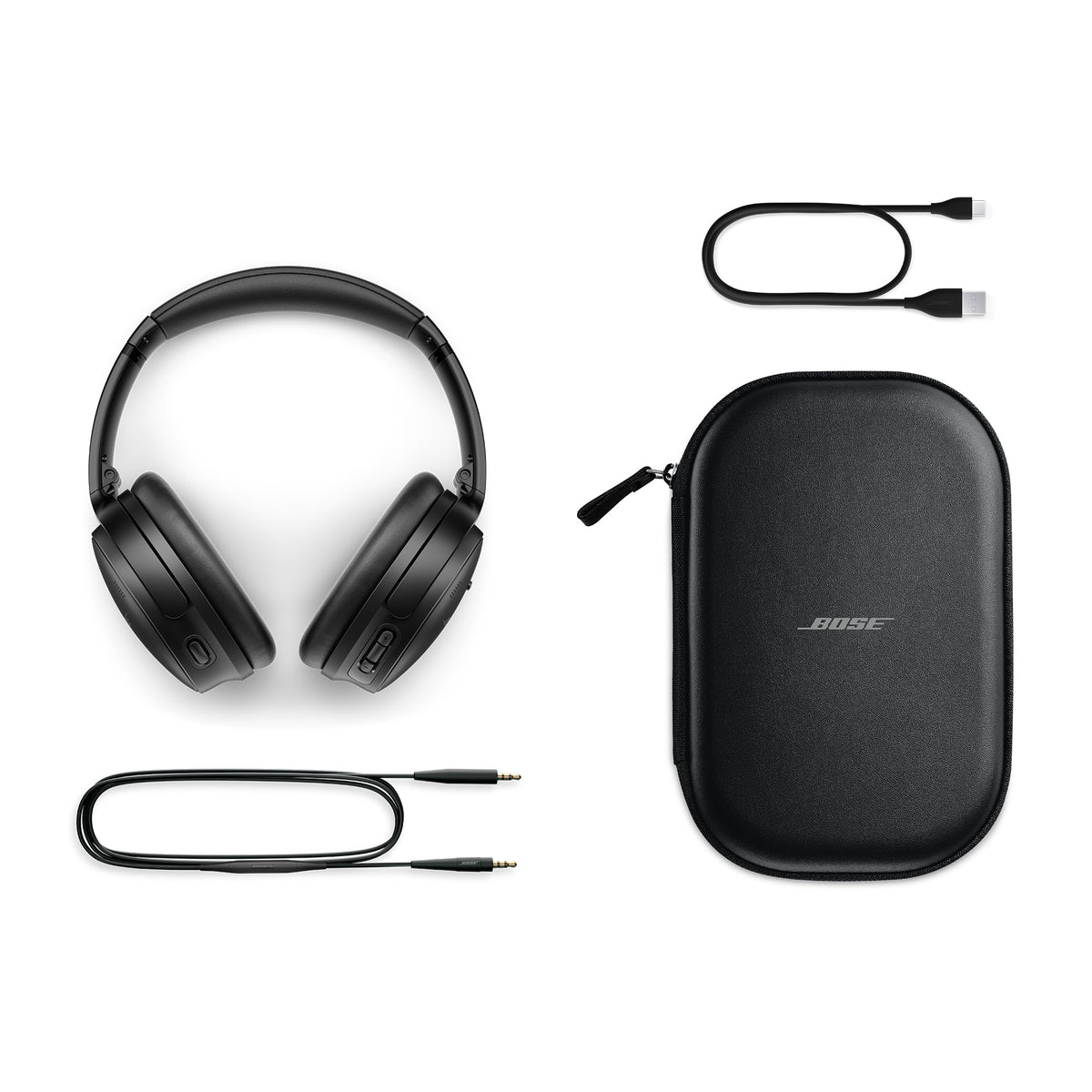 Bose - QuietComfort Wireless Noise Cancelling Over-the-Ear Bluetooth Headphones - Black