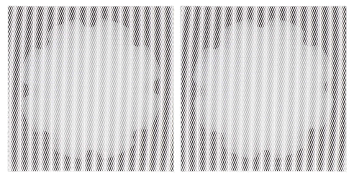 Sonance - XPC-6SQ-NT - Visual Experience Extreme 6" Medium Trimless Square Adapter with Grille (2-Pack) - Paintable White