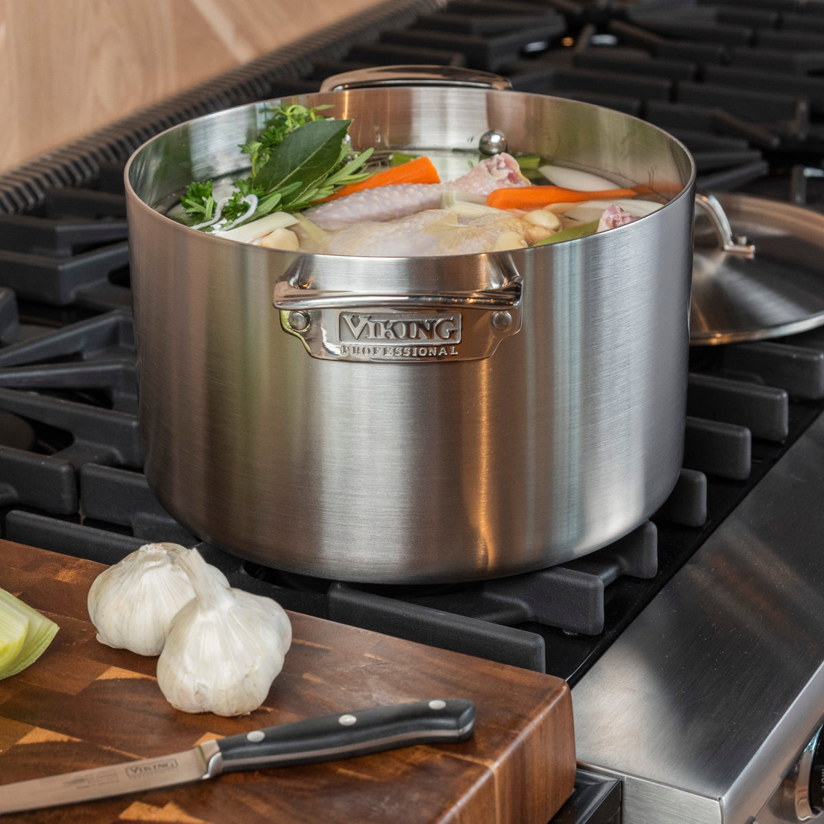 Viking - Professional 5 Ply, 10 Piece Cookware Set- Satin - Stainless Steel